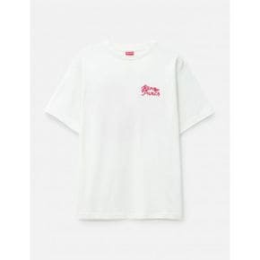 `KENZO HEART` OVERSIZED EMBROIDERED T-SHIRT