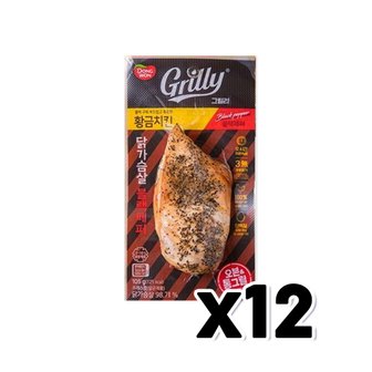  동원 그릴리 황금치킨 닭가슴살 블랙페퍼 105g x 12개