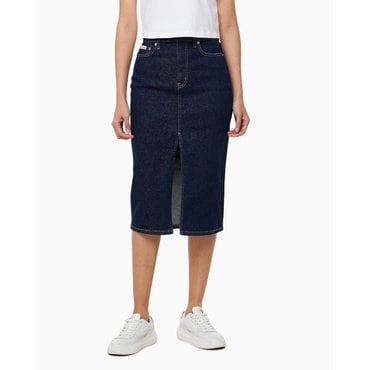 Calvin Klein Jeans 여성 펜슬 데님 스커트(J225581)