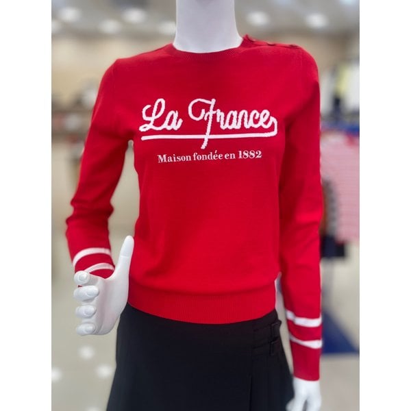 [여주점] 여성 레터링 포인트 라운드넥 스웨터 GP322LKP92