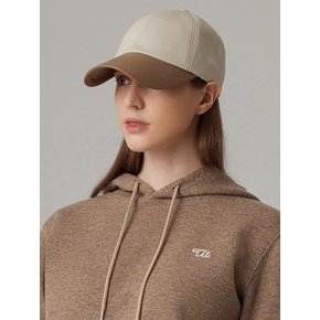 Two tone cap beige