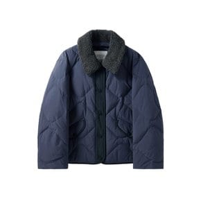 [브롬톤런던] W BRITISH CAMPER COLLAR DOWN 여성 브리티시 캠퍼 카라 구스 다운 네이비