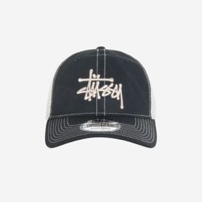 뉴에라 9Twenty 베이직 트러커 블랙 Stussy New Era 9twenty Basic Trucker Shade Black