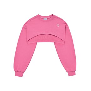 CIRCLE NEW SYMBOL LOGO BOLERO SWEAT SHIRT PINK 서클심볼 볼레로맨투맨 핑크 SWBLCN-DPK