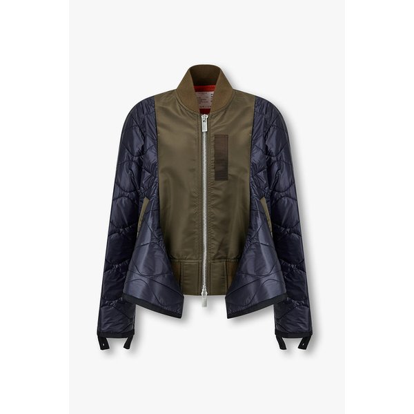 여성 퀼티드 나일론 트윌 블루종 6415301510000