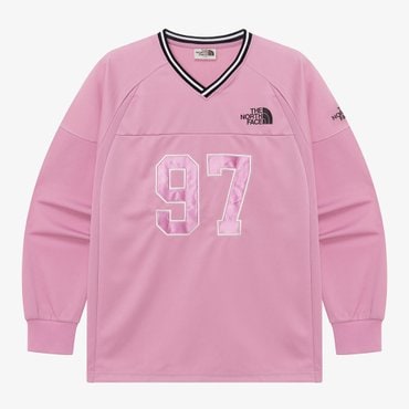 노스페이스 [노스페이스 공식] NM5MR05M 화이트라벨 TNF 크루 긴팔티_LIGHT PINK