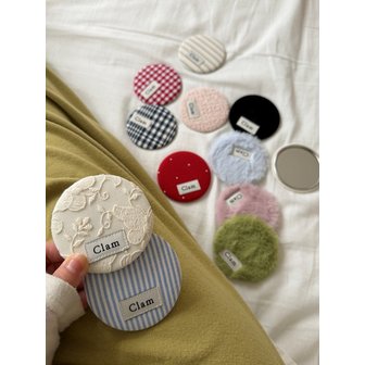 클램 패브릭 손거울 (11컬러)