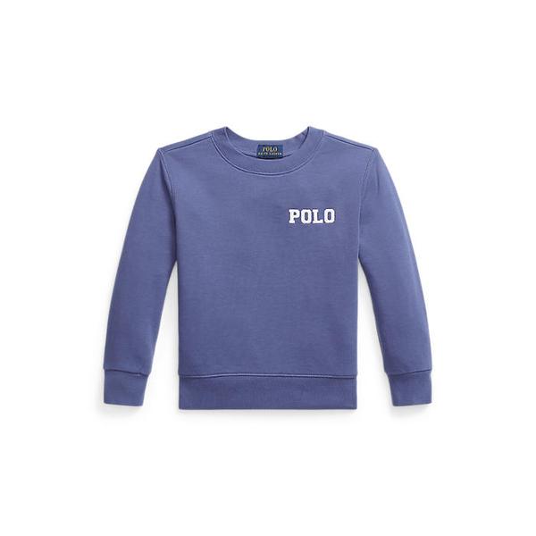 폴로 키즈 남아 2-7세 로고 아플리케 프렌치 테리 스웨트셔츠(CWPOKNIB8021345400)