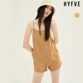 [HYFVE] 린넨 블렌드 오버롤 숏