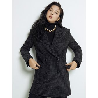 하나보 [H Attitude] NO.15 JACKET - BLACK HARRIS TWEED