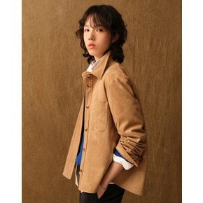 [26SS] 스웨이드 패브릭 셔켓 베이지 HSSH6A131I2