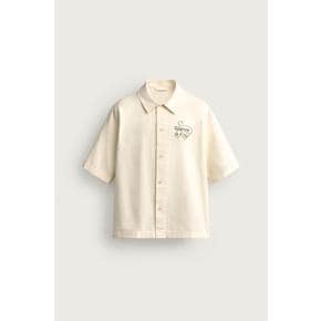 ZARA 자라 체리 프린트 편안한 핏의 셔츠 6085 330 250