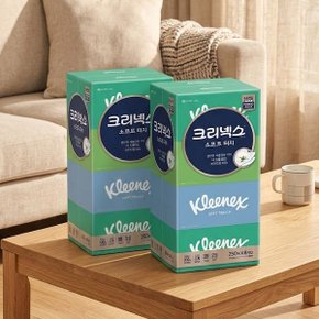 크리넥스 소프트터치 티슈 250매 x 8 x 2팩