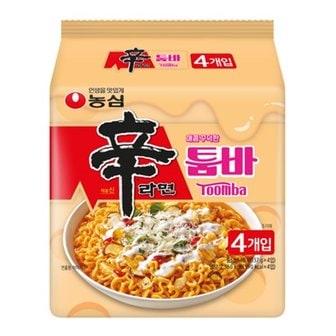  신상 농심 신라면툼바 137g*4개