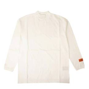 4010135 Heron Preston White Logo Turtleneck Long Sleeve T-Shirt