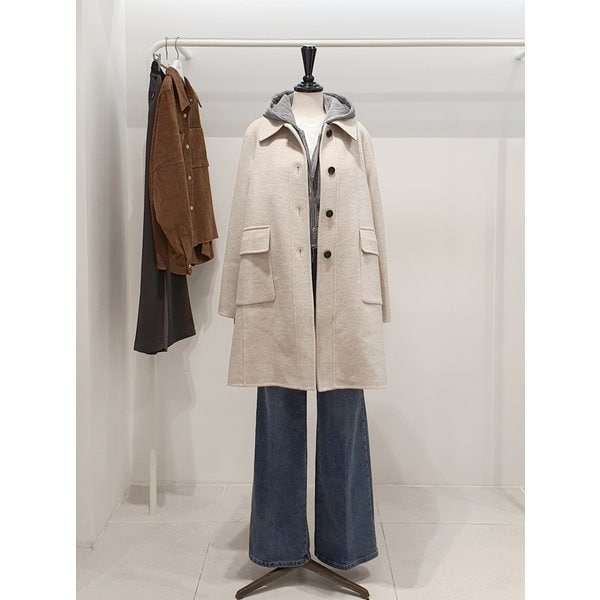 [파주점] 쥬크 주크 캐시미어울혼방 플랩포켓 싱글 코트 V254MSG965