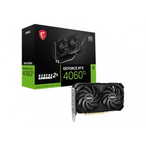 MSI GeForce RTX 4060 Ti VENTUS 2X BLACK 8G OC 그래픽 보드 VD8517