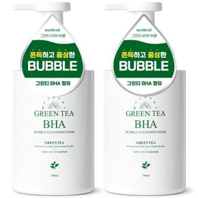 1+1 그린티 바하 폼클렌징 500ML 살리실산 약알칼리 딥클렌징 세안제