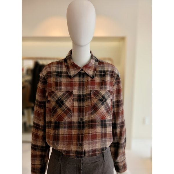 [여주점] 씨씨콜렉트 카라체크포켓셔츠E254msc134