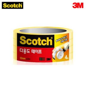 스카치 다용도 테이프 리필 3m 3인치 508 4롤 12mm X ( 2매입 )