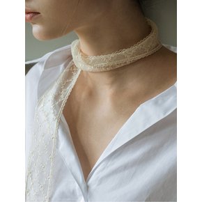 [단독] HON021 Lace long tie Scarf