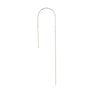 루메 옐로화이트 이어링 17cm(1pc), Lume Yellow&White Earring 17cm, 14k yellow gold, white gold