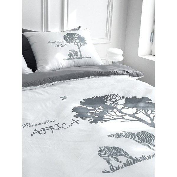 사바나 워싱 애니멀 프린트 옥수수솜 무봉제 차렵이불 세트 SS/Q/DK 3colors