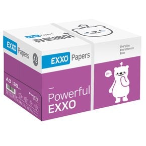 [생필품페어 특가]엑소 큐트베어 A3 복사용지(A3용지) 80g 2500매 1BOX