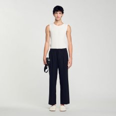 [SANDRO HOMME] 밴딩 와이드 팬츠 SH25S3MRA1399