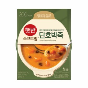  비비고 단호박죽 280g x 24개 (죽 280g) 햇반 단호박죽