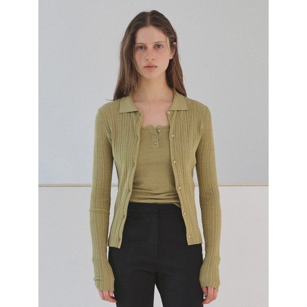 FORET COLLAR CARDIGAN SET [BASIL]