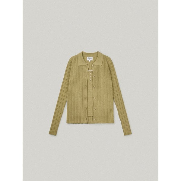 FORET COLLAR CARDIGAN SET [BASIL]