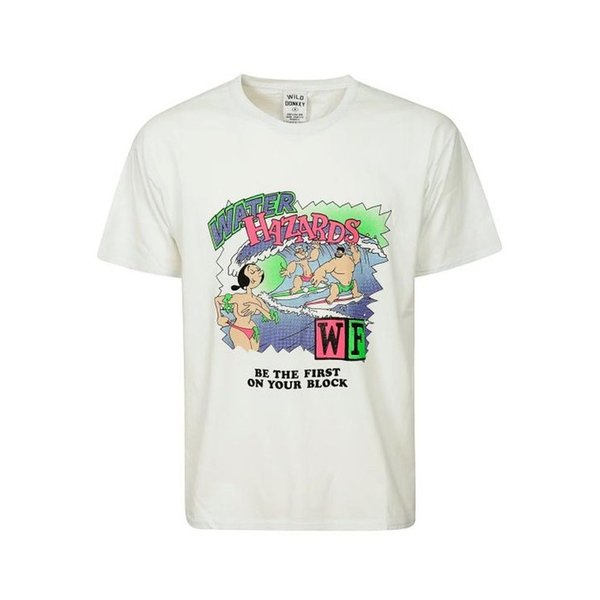 26SS 와일드 동키 반팔 티셔츠 HAZARDS TSHIRT WHITE DOM