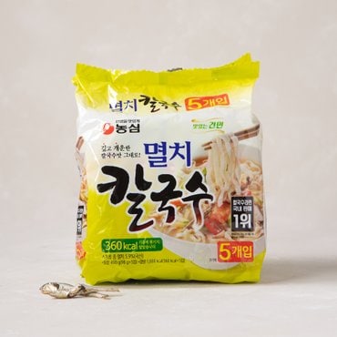 농심 멸치 칼국수(98g5입) 490g