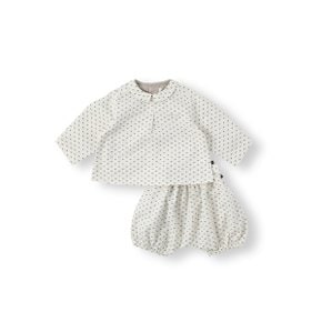 BABY) 본 자카드 셔츠 세트