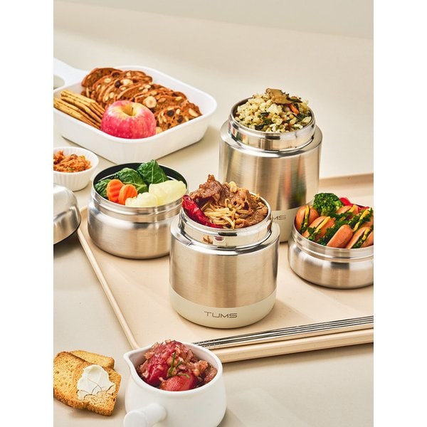 올 스텐 보온도시락 세트 7P (410+300+280+200ml+젓가락+젓가락케이스+가방)