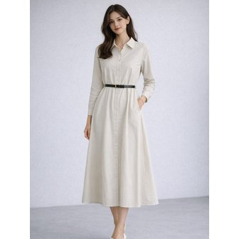 이사베이 셔츠형 벨트 SET 원피스 (VMOAC2507)