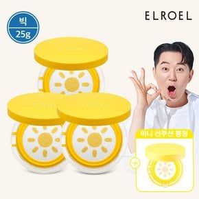 [빅] 엘로엘 1초보정 파데프리+ 선쿠션 본품3+리필 증정_ELROEL