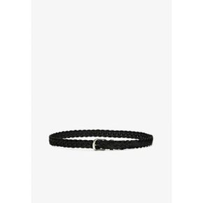 4497144 Massimo Dutti Braided belt - black