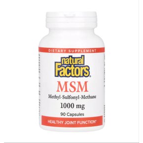 내추럴팩터스 MSM 1000mg 식이유황 90캡슐 Natural Factors