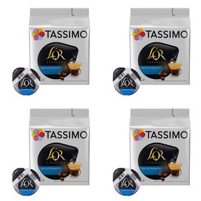 타시모 로르 디카페인 에스프레소 파드 캡슐 커피 Tassimo LOR Decaffeinated 16개입 4개