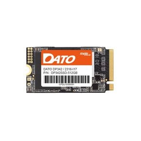 DATO (Dat) SSD DP342 M.2 2242 PCIe Gen3 x 4 NVMe (512GB) 25001800 메가바이트 (내장 솔리드)