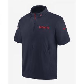 New 나이키 잉글랜드 Patriots 사이드라인 Coach 맨즈 나이키 나이키 NFL 1/2 하프집업 숏슬리브