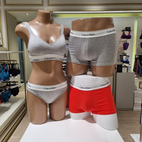 Calvin Klein Underwear 모던코튼 브라렛팬티 남성팬티2장 커플세트 QF5490 020 F3787AD NB1086