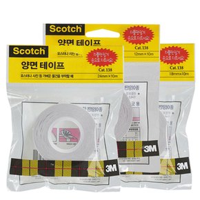 3M 스카치 종이 양면 테이프 138 (24mm*10M)