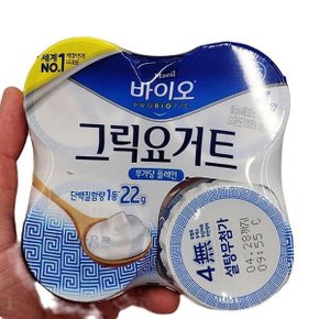 매일 무가당 플레인 그릭 요거트 80g x 4개입 x 1개 코스트코