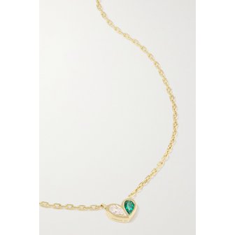 GEMELLA Sweetheart 18-karat Gold, Sapphire And Turquoise Necklace 골드