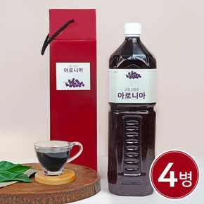 고창토박이가 만든 햇 아로니아원액 엑기스 1.5L x 4병/선물구성