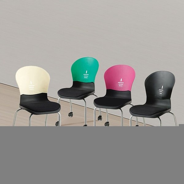 강의실 학원 식당 카페 의자 (바퀴형) WB658