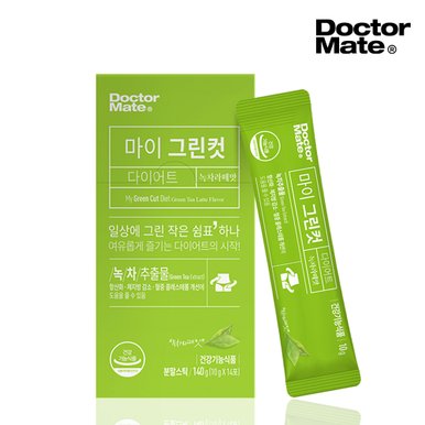 [닥터메이트] 마이 그린컷 다이어트 녹차라떼맛 10g x 14포 1박스